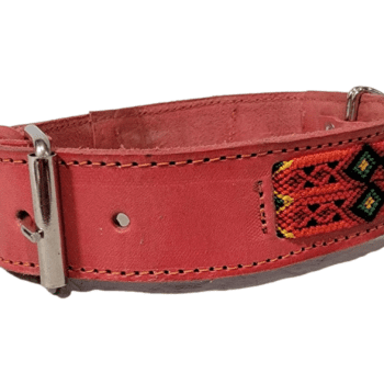 Hand Braided Leather Collar L 24″