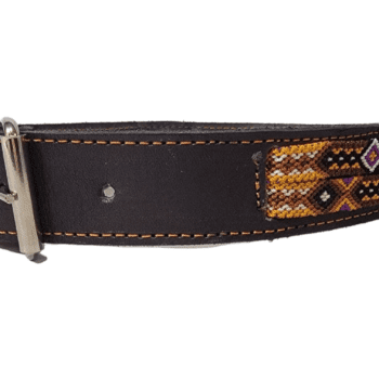 Hand Braided Leather Collar XL 28″