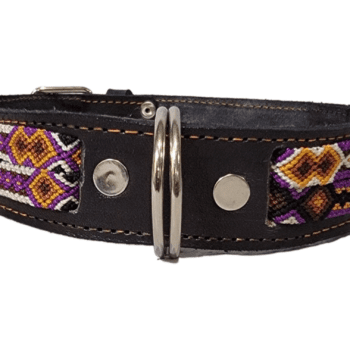 Hand Braided Leather Collar XL 28″