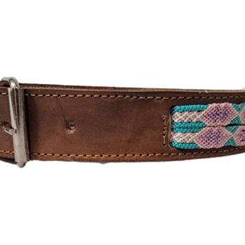 Hand Braided Leather Collar XL 28″