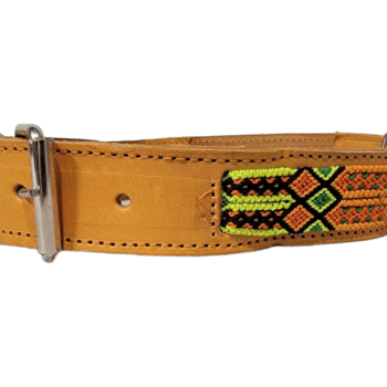 Hand Braided Leather Collar XL 28″