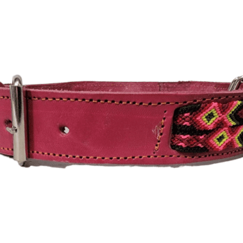Hand Braided Leather Collar XL 28″