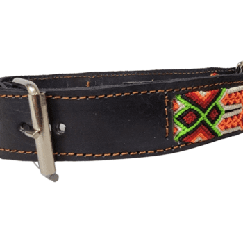 Hand Braided Leather Collar L 24″